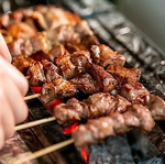 朝〆たばかりの新鮮なお肉を、毎日一串ずつ手刺しする串焼きが大人気