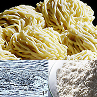 美味しい自然の水で作られた「麺」がスープや具材に調和