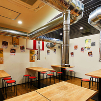 お一人様からグループまで！使い勝手抜群の空間