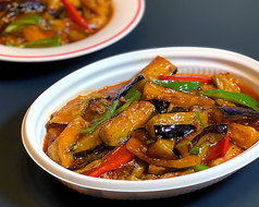 マーボーナス（麻婆茄子）fried egg plant with Chinese chili sauce