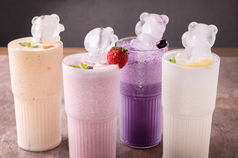 可愛いベアーの氷がついたドリンク♪