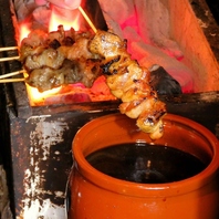 炭火焼鳥と秘伝のタレ