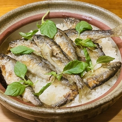 稚鮎の土鍋ご飯