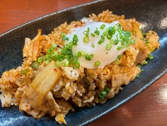 豚バラキムチチャーハン ~温玉のせ~