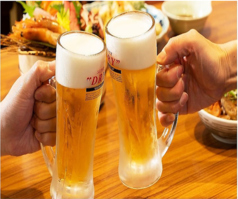 アサヒスーパードライで乾杯♪