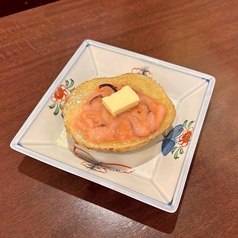 じゃがバター 塩辛のせ