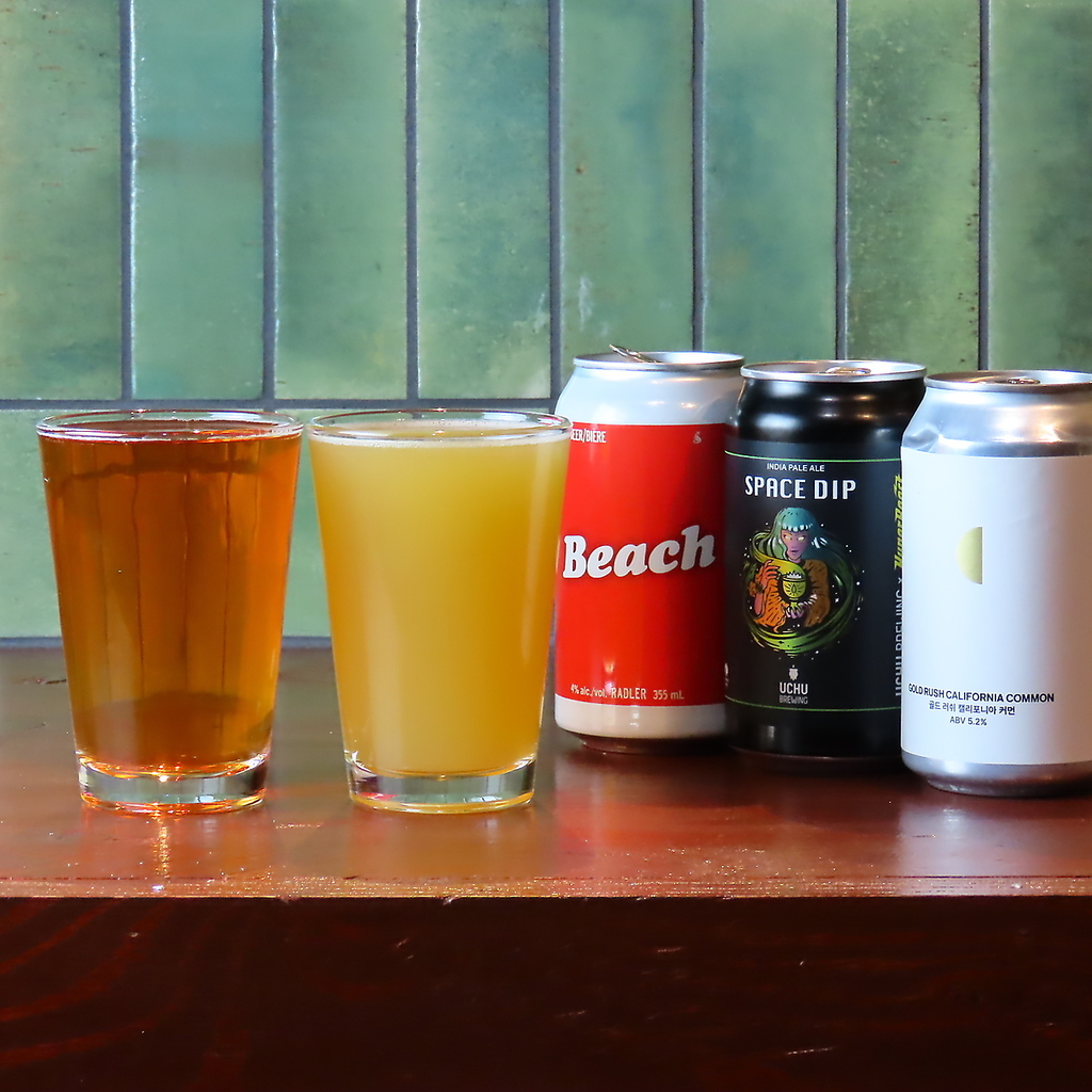 6TAPのアジアや北海道のクラフトビールをご用意！
