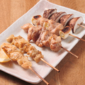料理メニュー写真 串焼盛り合わせ　5本