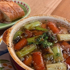 タコとブロッコリーのアヒージョ