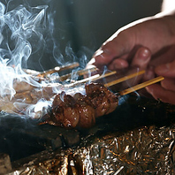 こだわりの日向備長炭で、贅沢に火入れした鶏肉！