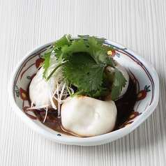 茹で餃包 黒酢がけ 3個