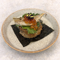 のどぐろとイクラの贅沢焼きおにぎり