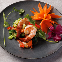 クン・パット・ブロッコリー/Stir-fried shrimp with broccli