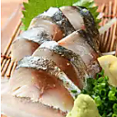 金華燻製炙り〆サバ/ホタテのお造り