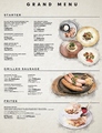 料理メニュー写真&nbsp;GRAND MENU(２５．１０～）