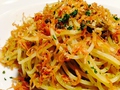 料理メニュー写真 スパゲッティ 高菜とちりめん山椒のペペロンチーノ