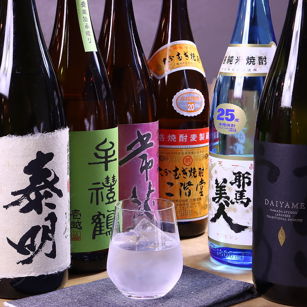 焼酎も数多く揃えております◎