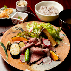 和牛ローストビーフ定食