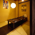 宴会にぴったり大人数用個室。少人数から団体利用まで対応できる個室・半個室が揃っており、どんな宴会シーンにもフィット！