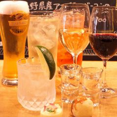 飲み放題も種類豊富に★