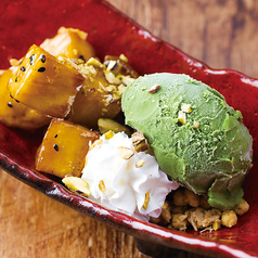 温ったか大学イモと宇治抹茶のアイスクリーム