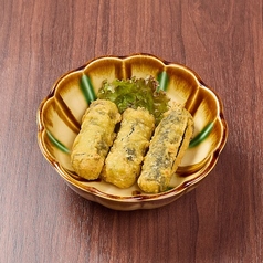 海苔巻き天ぷら(スンドゥブに付けて食べると美味しい)3本