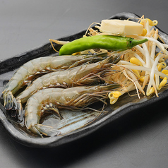 有頭海老バター焼き