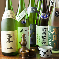 フードはもちろん、日本酒メニューも充実してます!