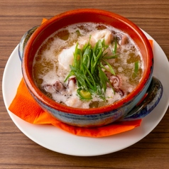 イイダコと九条葱の青唐アヒージョ