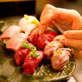 料理メニュー写真 肉寿司5種の盛り合わせ