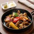 料理メニュー写真&nbsp;鶏もも鉄板焼き