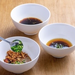 付けダレは三種類ご用意しております◎