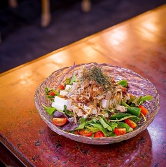 豆腐のごまタレ和風サラダ
