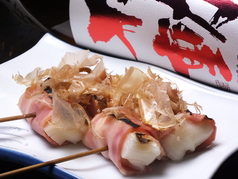 うずら串/豚バラ肉の串焼き/もちベーコン巻串