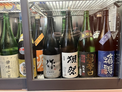 日本酒などお酒充実しております♪