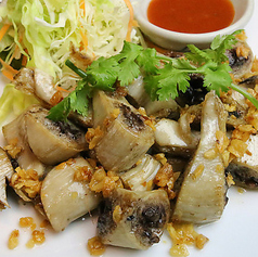 サイタントッカティアム(子袋ニンニク揚げ)