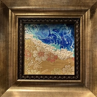 伝統京織物コラージュ画家のおしゃれな作品も◎