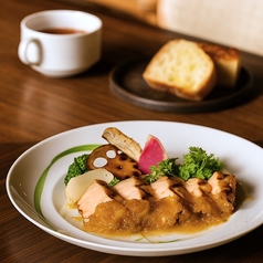 ティーフリー＆パンビュッフェ付のやさしい手作りランチ