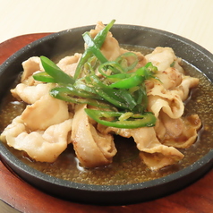 豚バラ肉の青唐辛子炒め