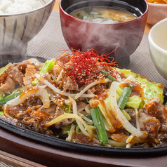 国産牛のスタミナ鉄板焼き
