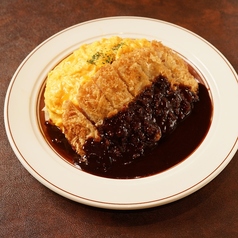 オムカツカレー