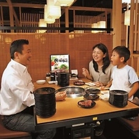 みんなが楽しめる豊富なメニュー