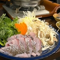 料理メニュー写真&nbsp;鯛のしゃぶしゃぶ