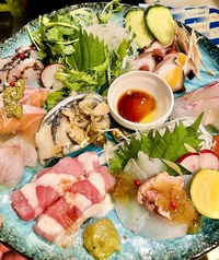 季節の鮮魚~活けカルパッチョorお造り~