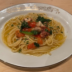 明石たこのアーリオオーリオペペロンチーノ コンポモドーロ メッツェリングイーネ