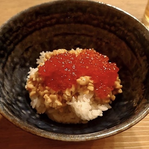 太宰治がこのだったすじこ納豆ご飯！！