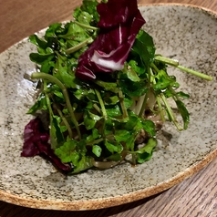 鶏のタタキとクレソンのサラダ