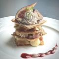 料理メニュー写真&nbsp;無花果と栗のミルフィーユ