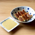 料理メニュー写真&nbsp;酢味噌で食べる黒豚一口餃子