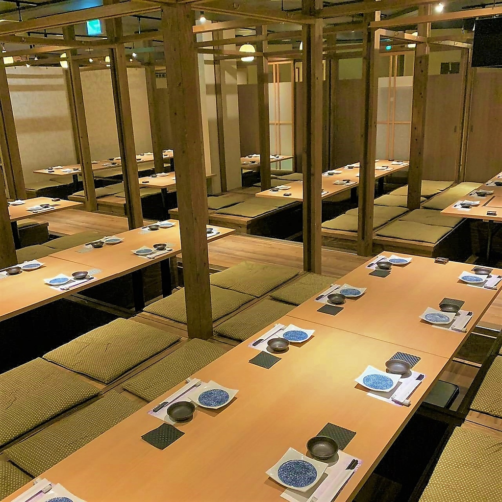 団体様も大歓迎！各種宴会に◎掘りごたつ個室は最大80名様までご対応可能です◎